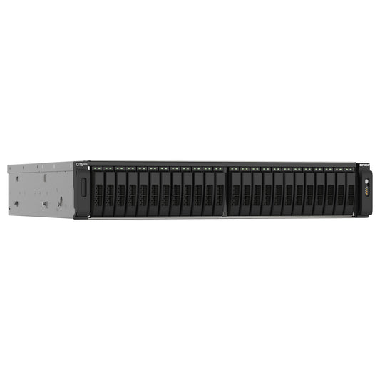QNAP TS-h2490FU-7302P-128G 24-Bay all-flash NAS AMD EPYC 7302P NVMe Gen3x4 128GB RAM 2x2.5GbE LAN 4x25GbE SFP28