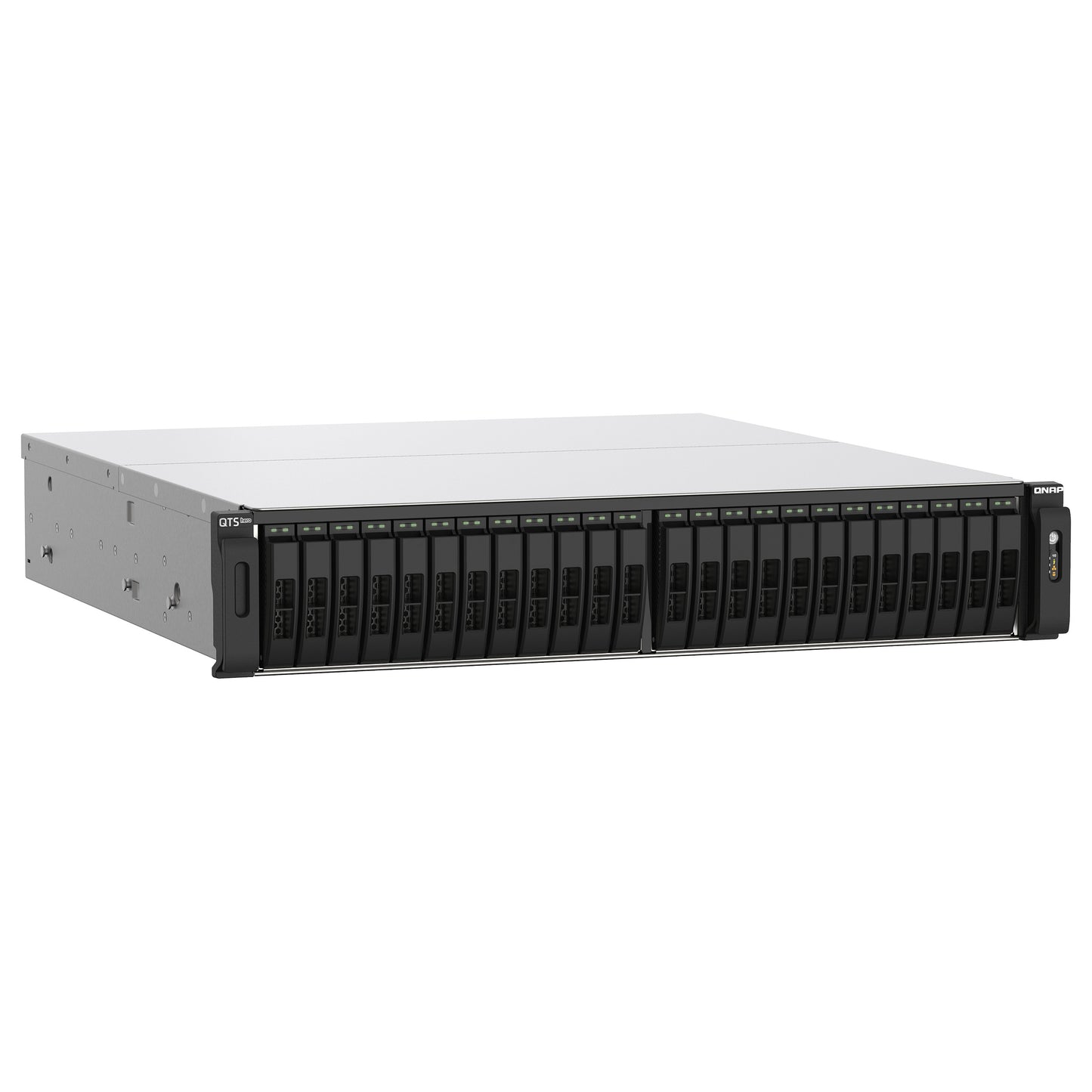 QNAP TS-h2490FU-7302P-128G 24-Bay all-flash NAS AMD EPYC 7302P NVMe Gen3x4 128GB RAM 2x2.5GbE LAN 4x25GbE SFP28