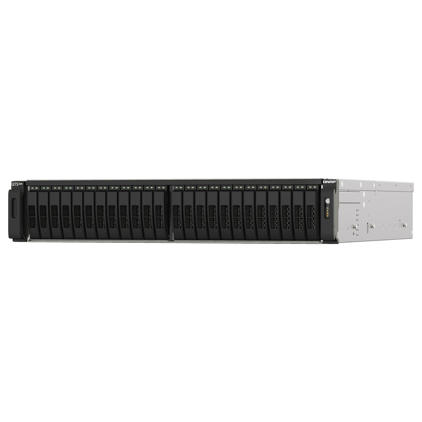 QNAP TS-h2490FU-7302P-128G 24-Bay all-flash NAS AMD EPYC 7302P NVMe Gen3x4 128GB RAM 2x2.5GbE LAN 4x25GbE SFP28