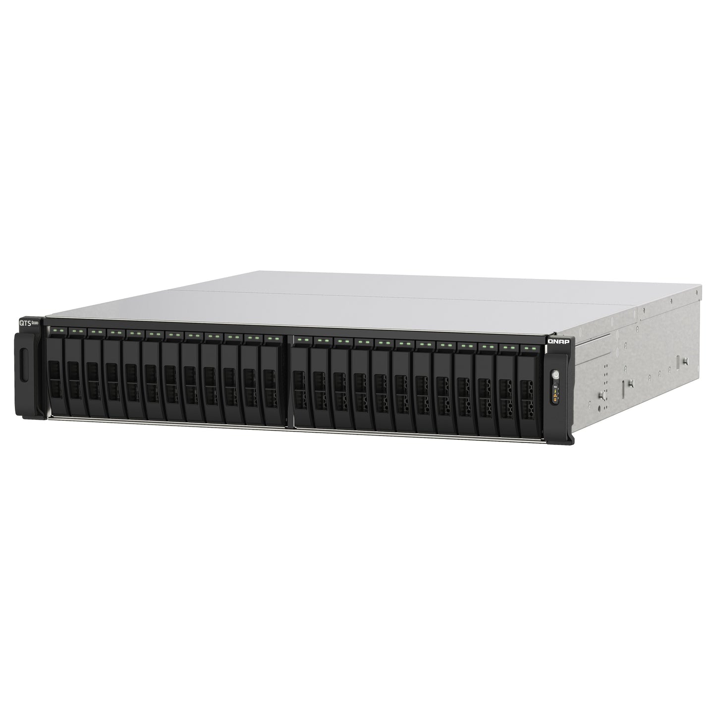 QNAP TS-h2490FU-7302P-128G 24-Bay all-flash NAS AMD EPYC 7302P NVMe Gen3x4 128GB RAM 2x2.5GbE LAN 4x25GbE SFP28