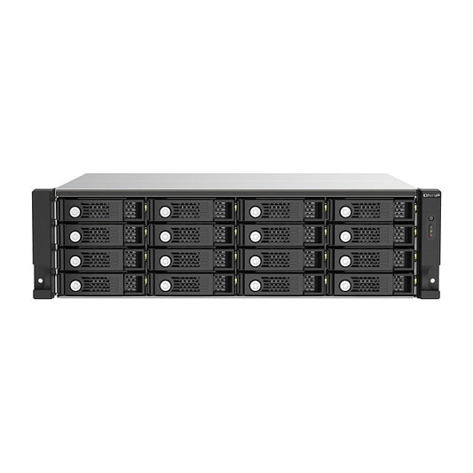 QNAP TL-R1620SEP-RP 16-bay 3U rackmount SAS 12Gbps JBOD expansion enclosure with SAS expander 12Gbps & SAS/SATA 6Gbps drives