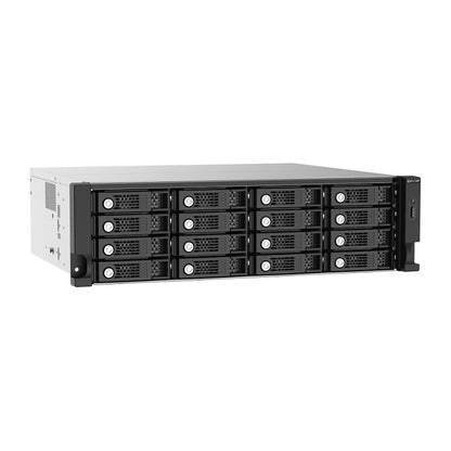 QNAP TL-R1620SEP-RP 16-bay 3U rackmount SAS 12Gbps JBOD expansion enclosure with SAS expander 12Gbps & SAS/SATA 6Gbps drives