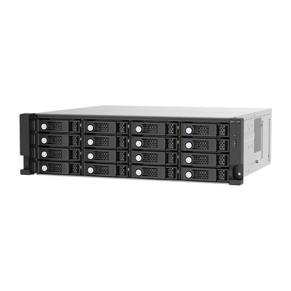 QNAP TL-R1620SEP-RP 16-bay 3U rackmount SAS 12Gbps JBOD expansion enclosure with SAS expander 12Gbps & SAS/SATA 6Gbps drives
