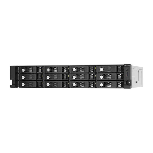 QNAP TL-R1220SEP-RP 12-bay 2U rackmount SAS 12Gbps JBOD expansion enclosure with SAS expander 12Gbps & SAS/SATA 6Gbps drives