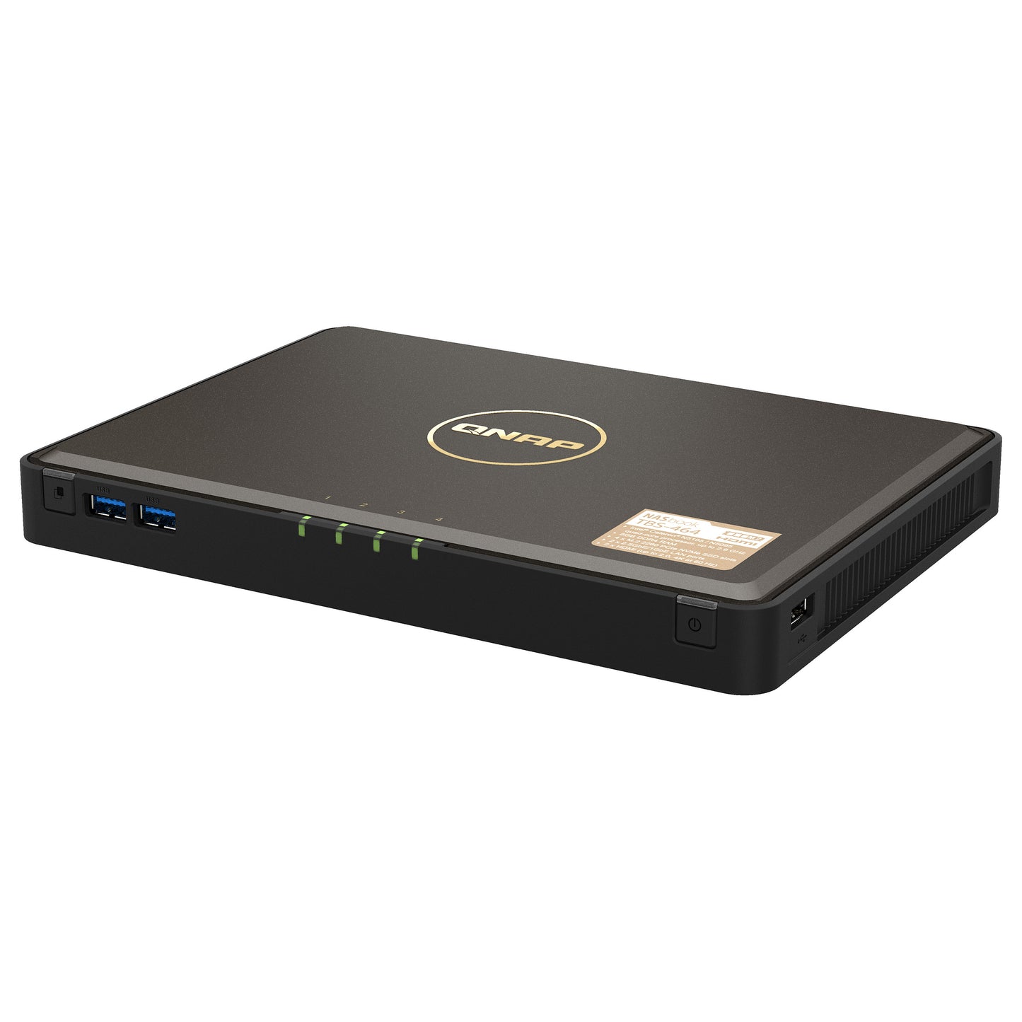 QNAP TBS-464-8G Intel Celeron N5105/N5095 quad-core 1.5GHz processor burst up to 2.9GHz 8GB DDR4 RAM