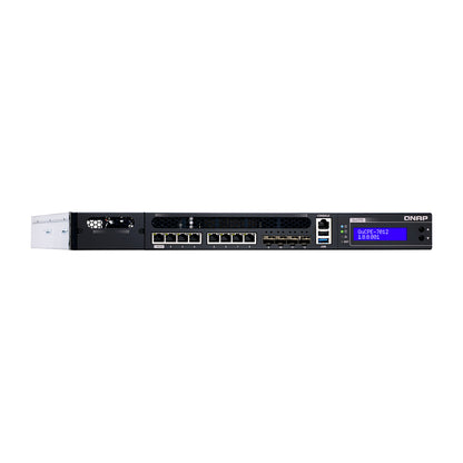 QNAP QuCPE-7012-D2146NT-32G Intel Xeon D-2146NT 8x2.5GbE RJ45 ports and 4x10GbE SFP+ ports 1x network module 1x PCIe Gen3 x8