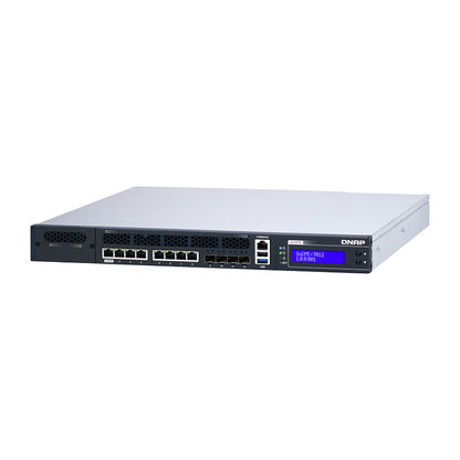 QNAP QuCPE-7012-D2146NT-32G Intel Xeon D-2146NT 8x2.5GbE RJ45 ports and 4x10GbE SFP+ ports 1x network module 1x PCIe Gen3 x8