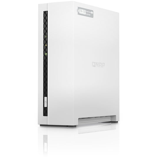 QNAP TS-133 1 bay ARM 1.8GHz Quad core 1xSATA 6Gb/s 2GB DDR4 1xGbE 1xUSB3.2 Gen1 and 1xUSB2.0
