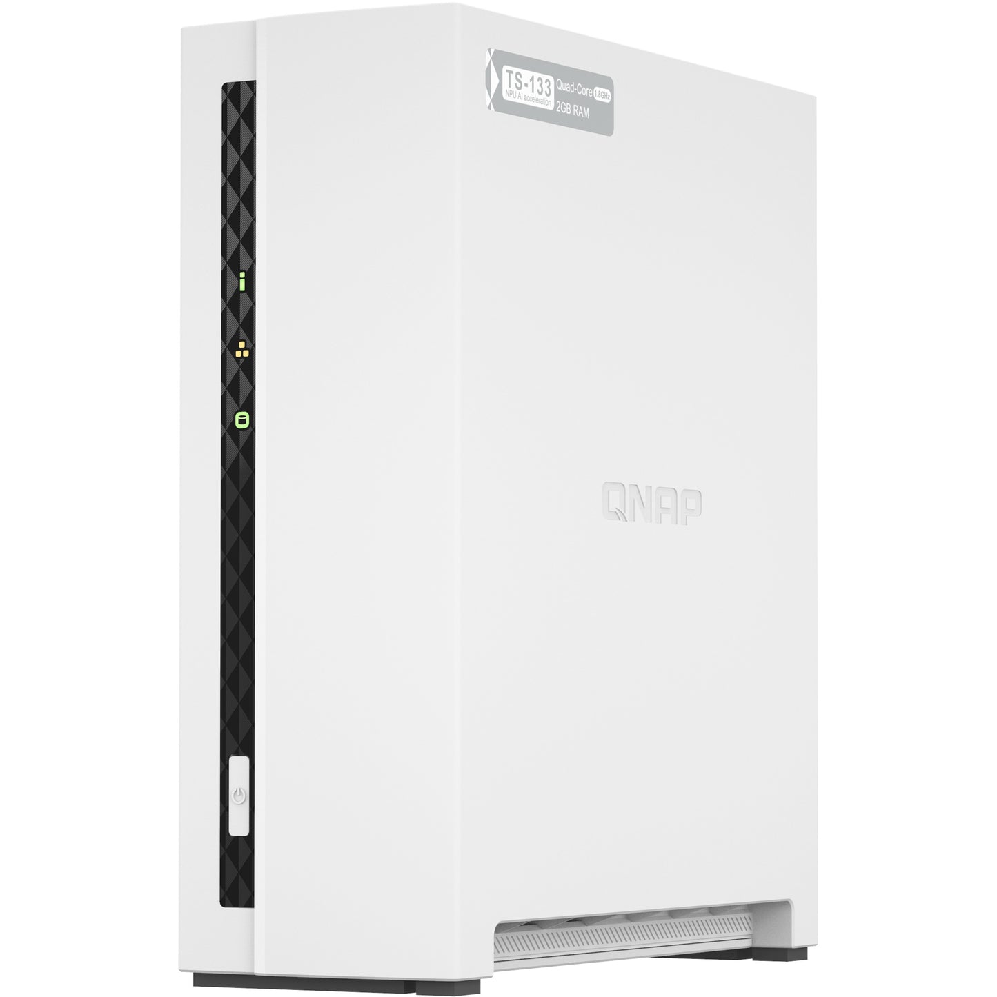 QNAP TS-133 1 bay ARM 1.8GHz Quad core 1xSATA 6Gb/s 2GB DDR4 1xGbE 1xUSB3.2 Gen1 and 1xUSB2.0