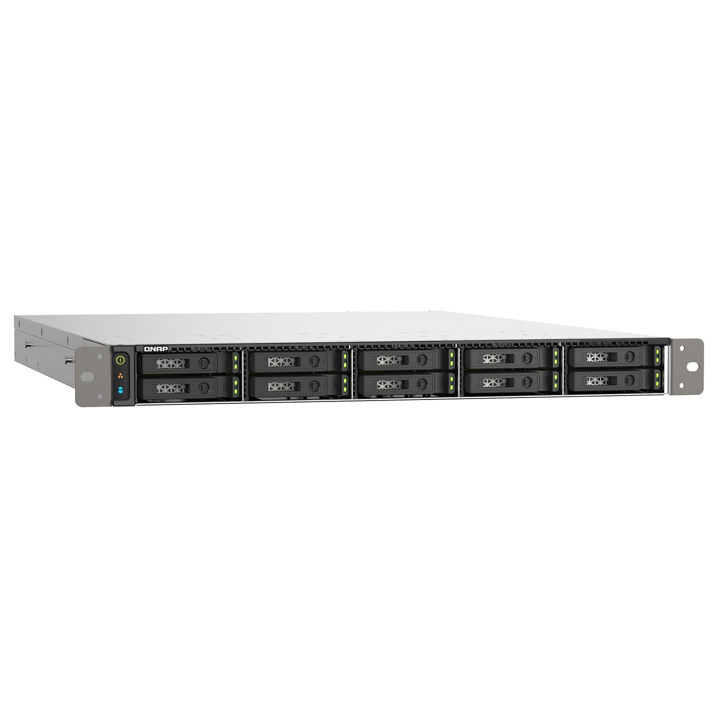 QNAP TS-H1090FU-7232P-64G 10-bay rackmount NAS AMD EPYC 7302P 16-core 3,3GHz 8x8GB RDIMM DDR4 ECC