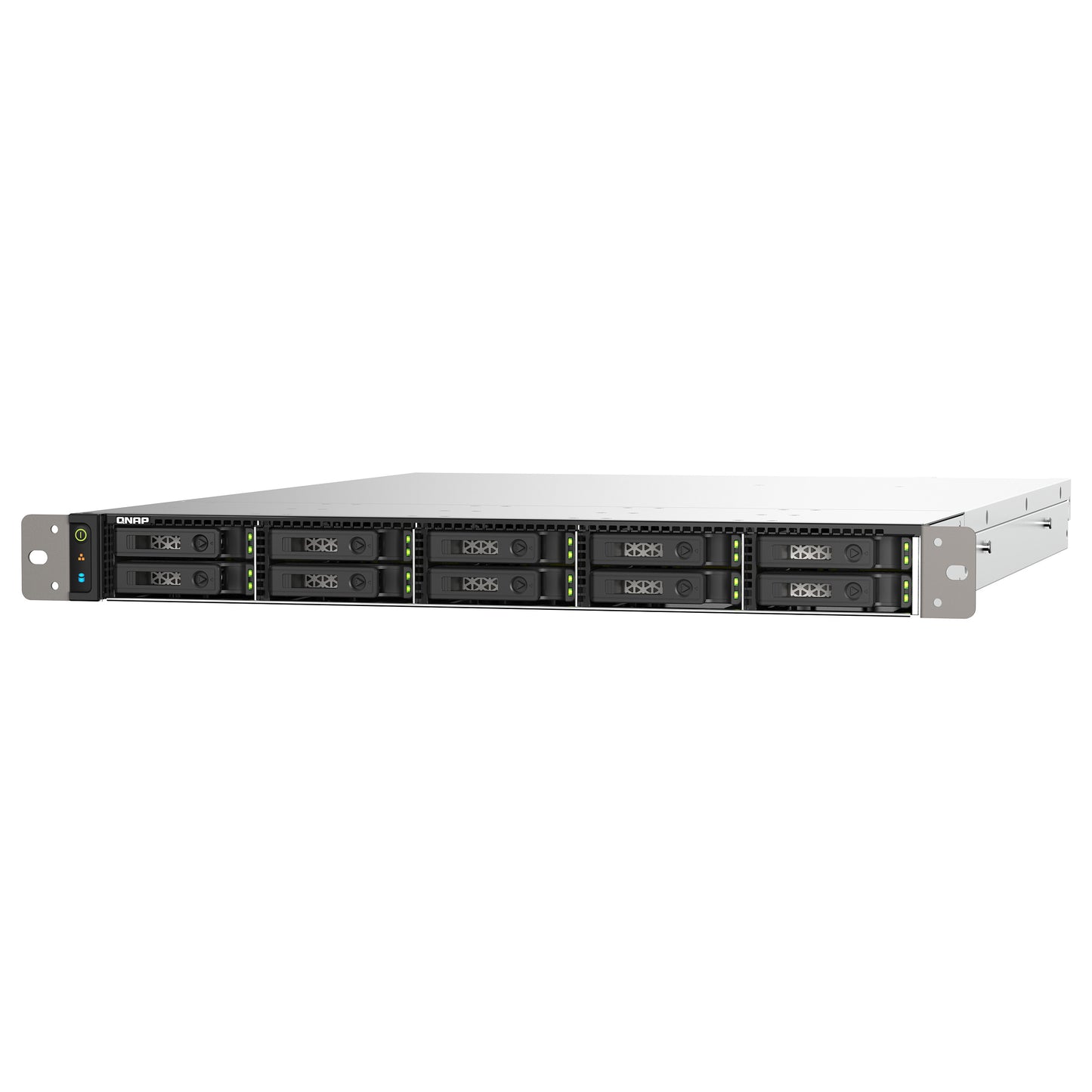 QNAP TS-H1090FU-7232P-64G 10-bay rackmount NAS AMD EPYC 7302P 16-core 3,3GHz 8x8GB RDIMM DDR4 ECC
