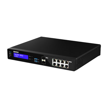 QNAP QuCPE-3032-C3558R-8G Intel Atom C3558R 8x2.5GbE RJ45 ports and 2x10GbE SFP+ ports 2xM.2 2280 NVMe slot 60W PS units