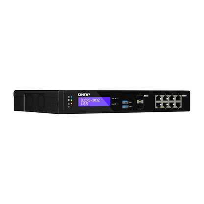 QNAP QuCPE-3032-C3558R-8G Intel Atom C3558R 8x2.5GbE RJ45 ports and 2x10GbE SFP+ ports 2xM.2 2280 NVMe slot 60W PS units
