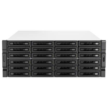 QNAP TS-h3087XU-RP-E2378-64G Intel Xeon E-2378 8 Cores/16 Threads 64GB ECC DDR4 4x16 30-Bay 4U rackmount NAS