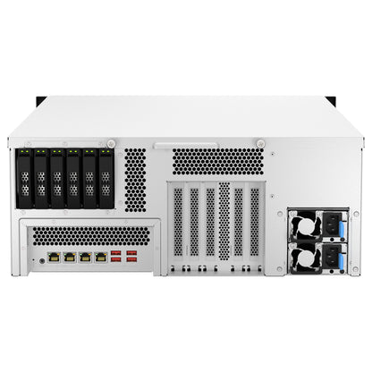 QNAP TS-h3087XU-RP-E2378-64G Intel Xeon E-2378 8 Cores/16 Threads 64GB ECC DDR4 4x16 30-Bay 4U rackmount NAS