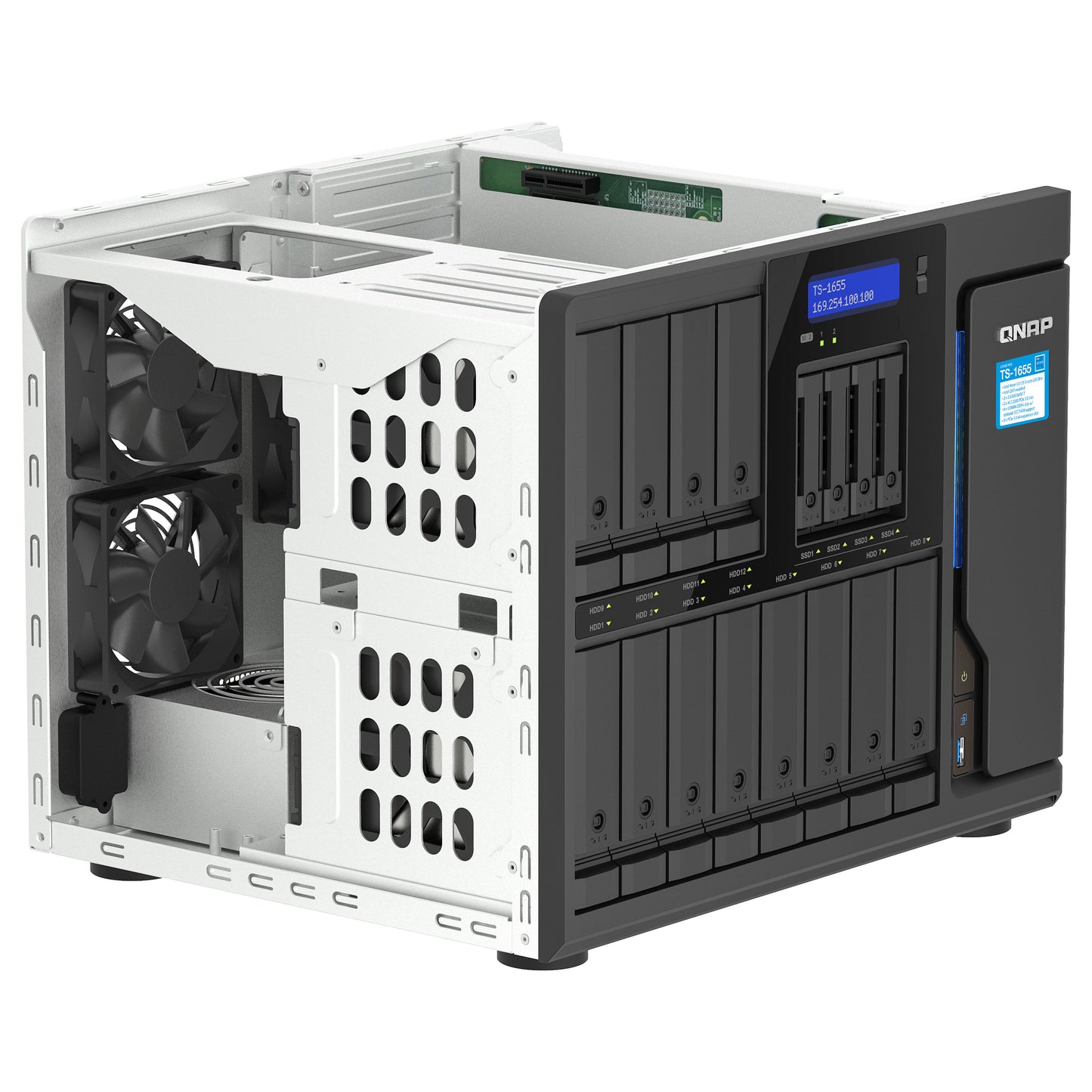 QNAP TS-1655-8G 16-Bay NAS Intel Atom C5125 8-core/8-thread 2.8GHz processor