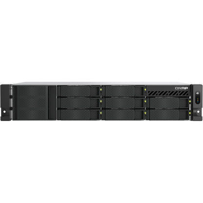 QNAP TS-855eU-RP-8G 8-bay short depth rackmount NAS Intel Atom C5125 8C 2.8GHz 8GB RAM 2x2.5GbE 2xM.2 2280 2xPCIe Gen3 1x250W R PSU