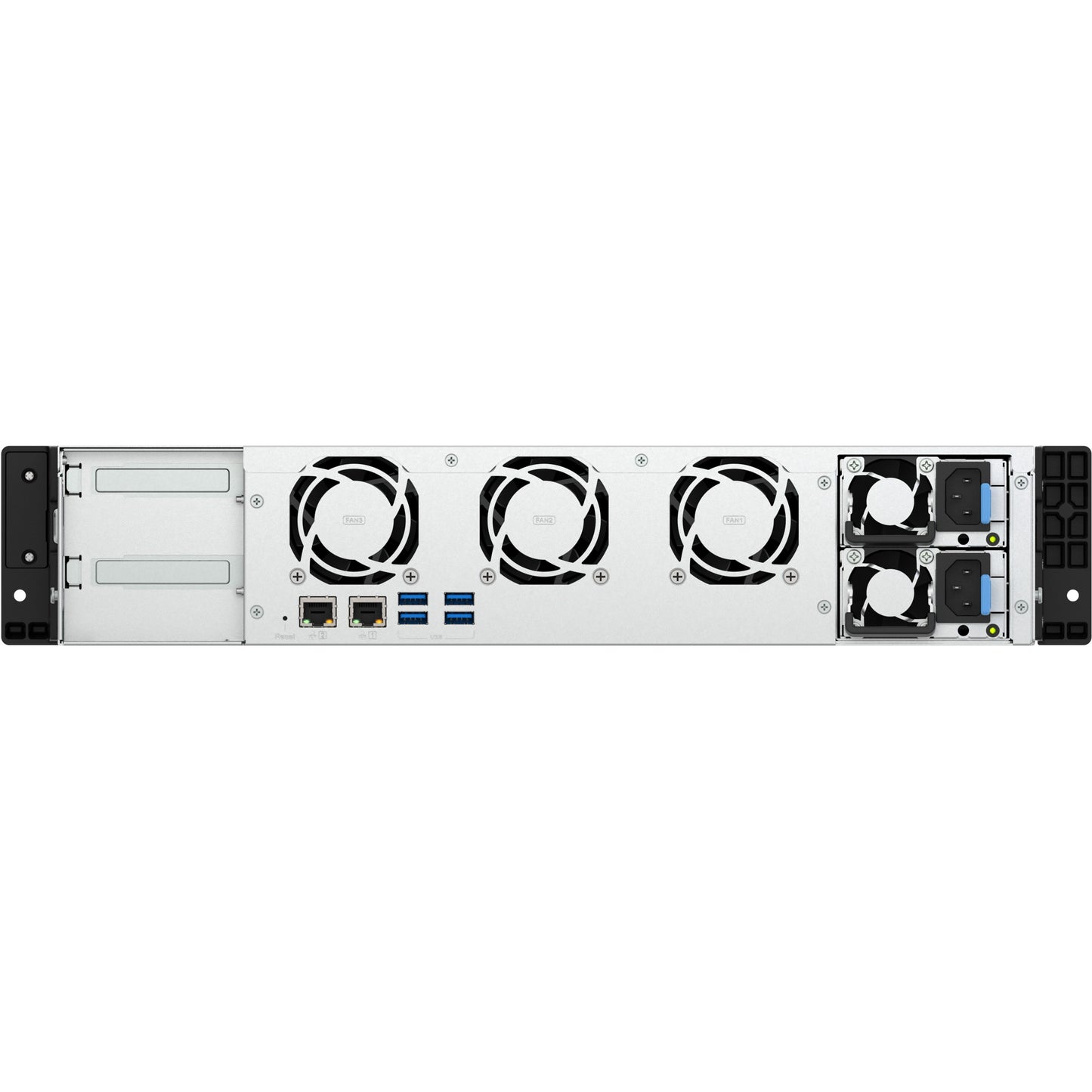 QNAP TS-855eU-RP-8G 8-bay short depth rackmount NAS Intel Atom C5125 8C 2.8GHz 8GB RAM 2x2.5GbE 2xM.2 2280 2xPCIe Gen3 1x250W R PSU
