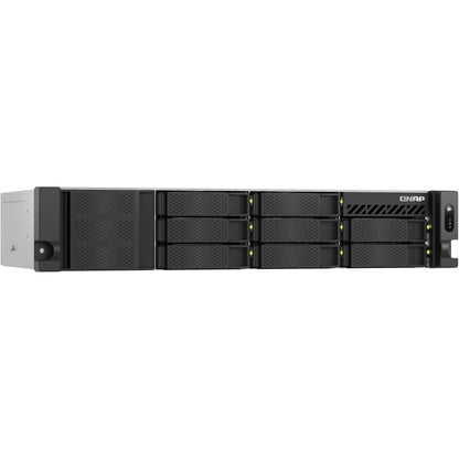 QNAP TS-855eU-RP-8G 8-bay short depth rackmount NAS Intel Atom C5125 8C 2.8GHz 8GB RAM 2x2.5GbE 2xM.2 2280 2xPCIe Gen3 1x250W R PSU