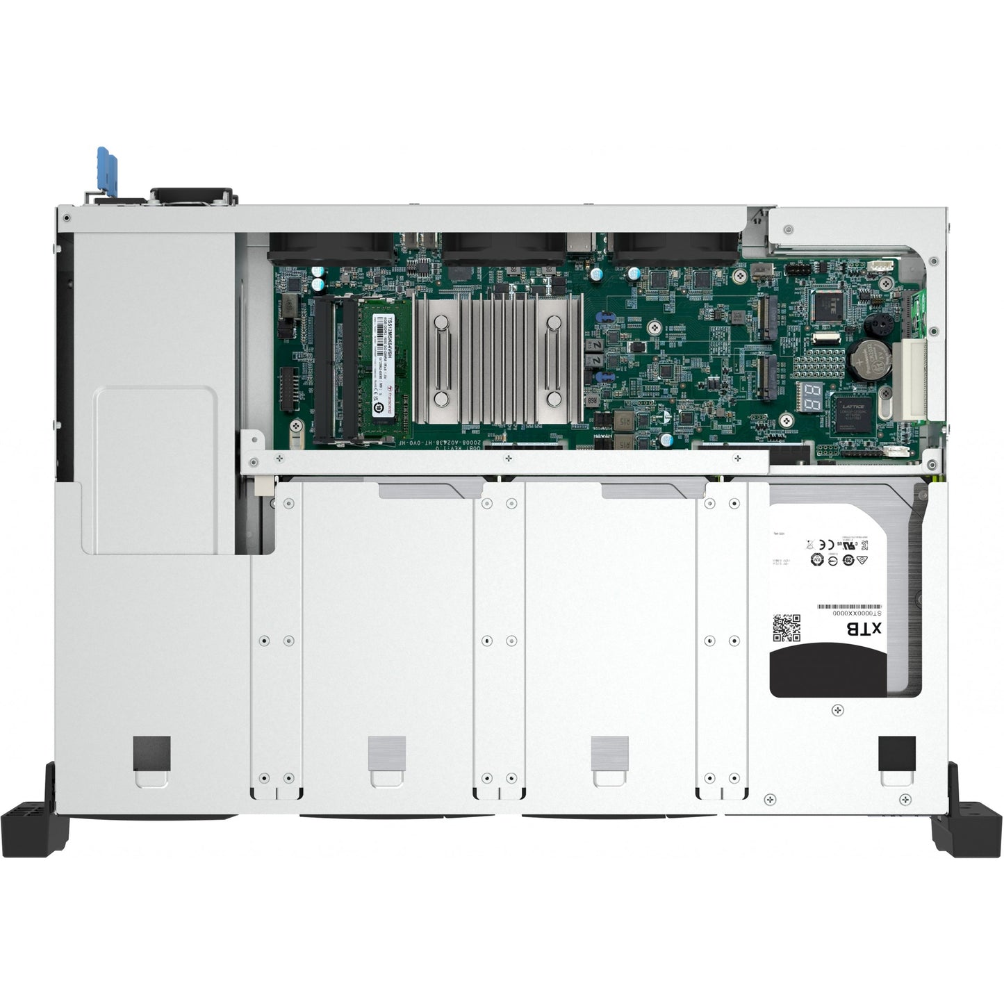 QNAP TS-855eU-RP-8G 8-bay short depth rackmount NAS Intel Atom C5125 8C 2.8GHz 8GB RAM 2x2.5GbE 2xM.2 2280 2xPCIe Gen3 1x250W R PSU