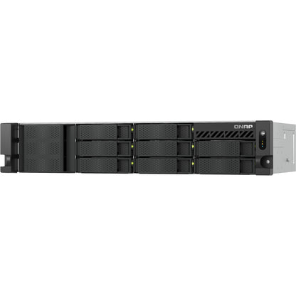 QNAP TS-855eU-RP-8G 8-bay short depth rackmount NAS Intel Atom C5125 8C 2.8GHz 8GB RAM 2x2.5GbE 2xM.2 2280 2xPCIe Gen3 1x250W R PSU