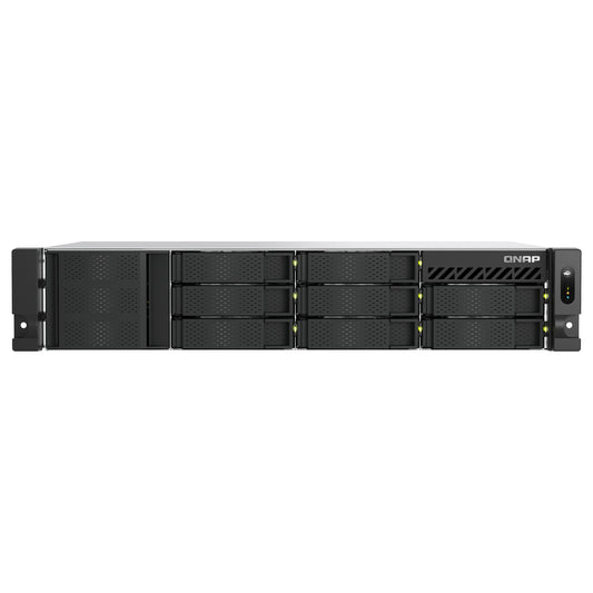 QNAP TS-855eU-8G 8-bay short depth rackmount NAS Intel Atom C5125 8C 2.8GHz 8GB RAM 2x2.5GbE 2xM.2 2280 2xPCIe Gen3 PSU