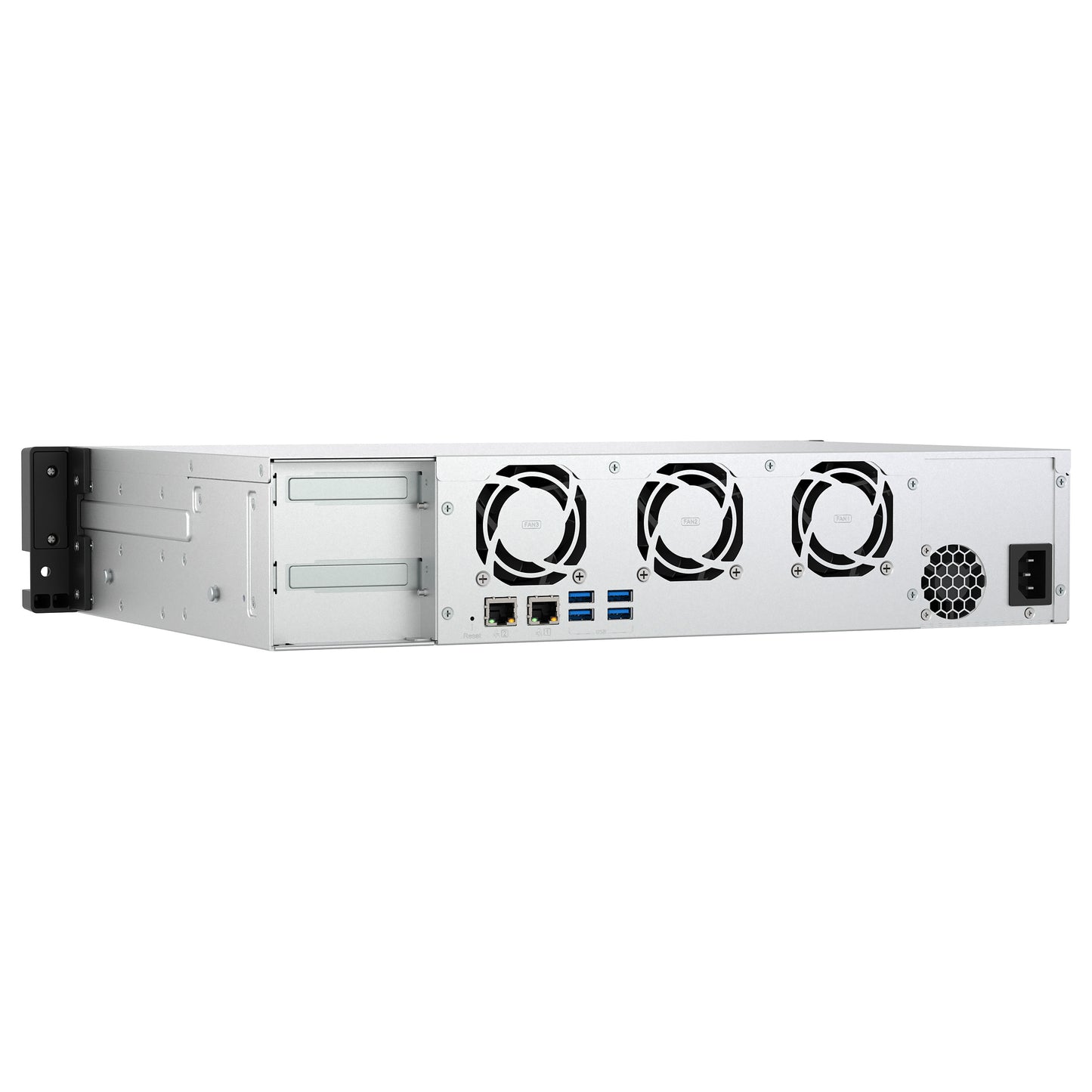 QNAP TS-855eU-8G 8-bay short depth rackmount NAS Intel Atom C5125 8C 2.8GHz 8GB RAM 2x2.5GbE 2xM.2 2280 2xPCIe Gen3 PSU