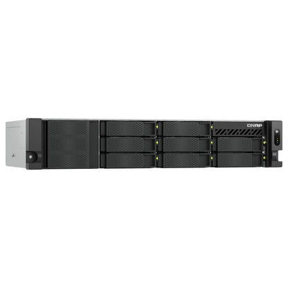 QNAP TS-855eU-8G 8-bay short depth rackmount NAS Intel Atom C5125 8C 2.8GHz 8GB RAM 2x2.5GbE 2xM.2 2280 2xPCIe Gen3 PSU