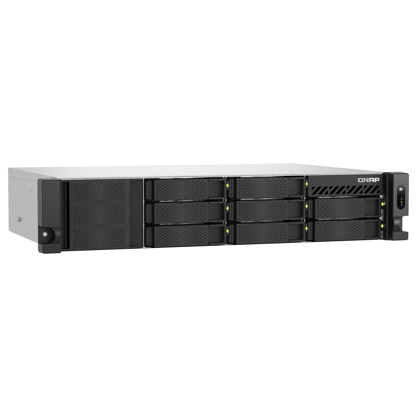QNAP TS-855eU-8G 8-bay short depth rackmount NAS Intel Atom C5125 8C 2.8GHz 8GB RAM 2x2.5GbE 2xM.2 2280 2xPCIe Gen3 PSU