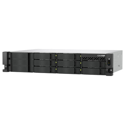 QNAP TS-855eU-8G 8-bay short depth rackmount NAS Intel Atom C5125 8C 2.8GHz 8GB RAM 2x2.5GbE 2xM.2 2280 2xPCIe Gen3 PSU