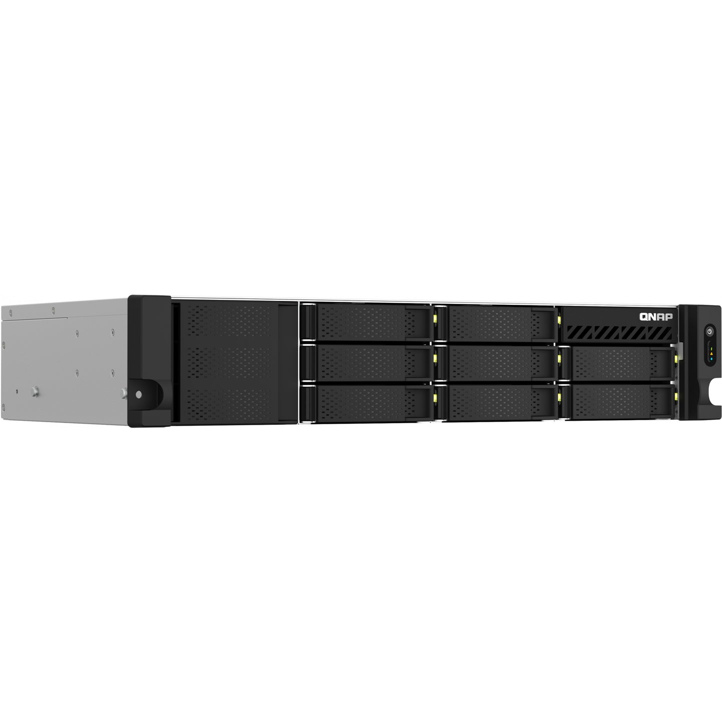 QNAP TS-864eU-RP-8G 2U 8-bay short depth 30,48cm 12Zoll rackmount NAS Intel Celeron N5095 quad-core 8GB 8x3.5/2.5 SATA 2x300W r PSU