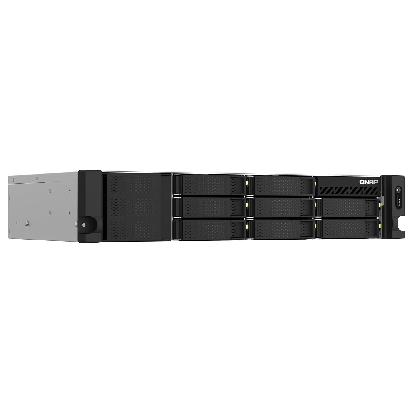 QNAP TS-864eU-8G 2U 8-bay short depth 30,48cm 12Zoll rackmount NAS Intel Celeron N5095 quad-core 8GB 8x3.5/2.5 SATA 1x300W PSU