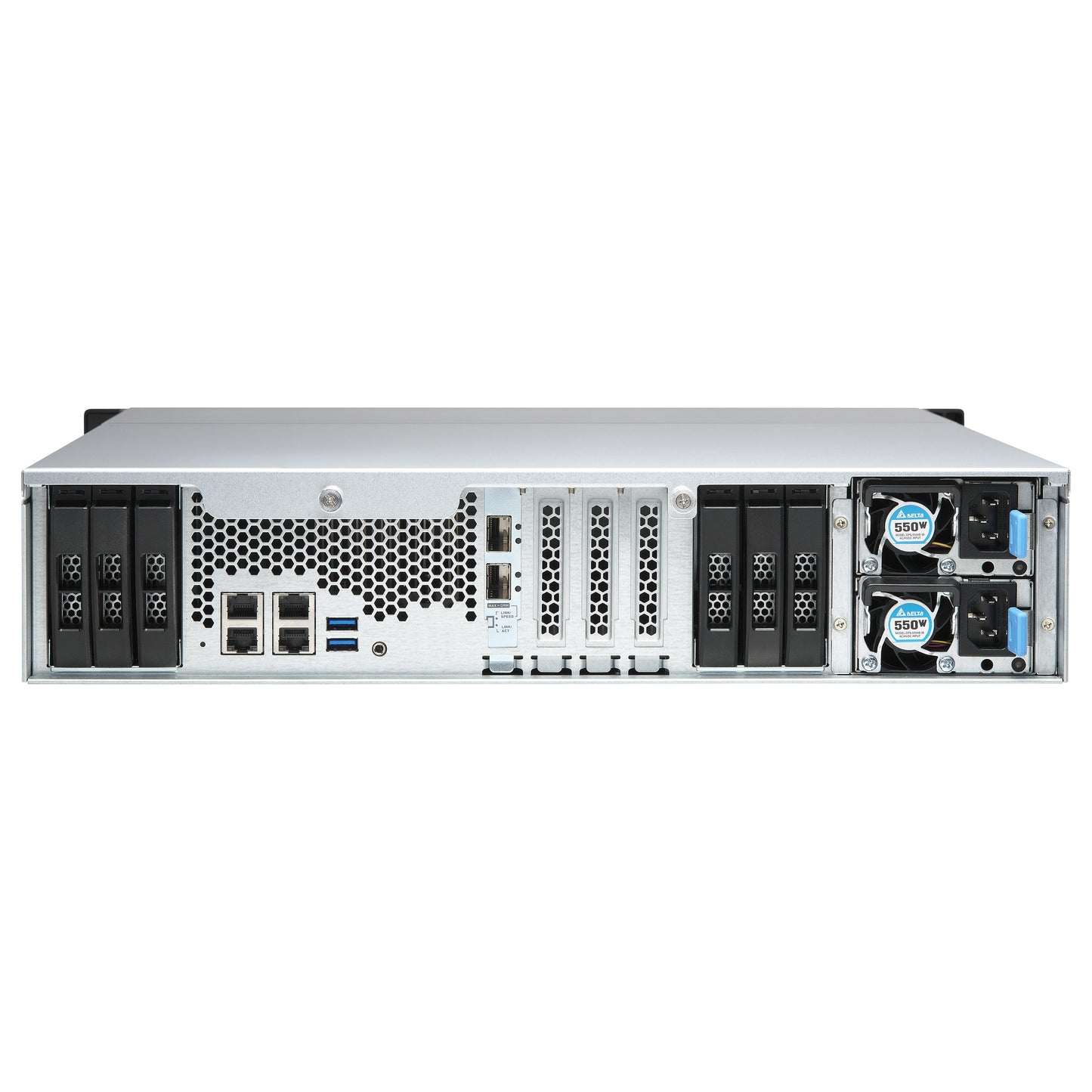 QNAP TS-h1886XU-RP-R2-D1622-32G-RED 12+6 Bay 2U NAS Intel Xeon D-1622 4cores/8threads 3.2GHz 32GB ECC DDR4 6x6,35cm 3,5Zoll+5Y Wrnty