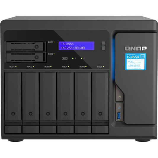 QNAP TS-855X-8G 8 Bay tower NAS Intel Atom C5125 8GB DDR4