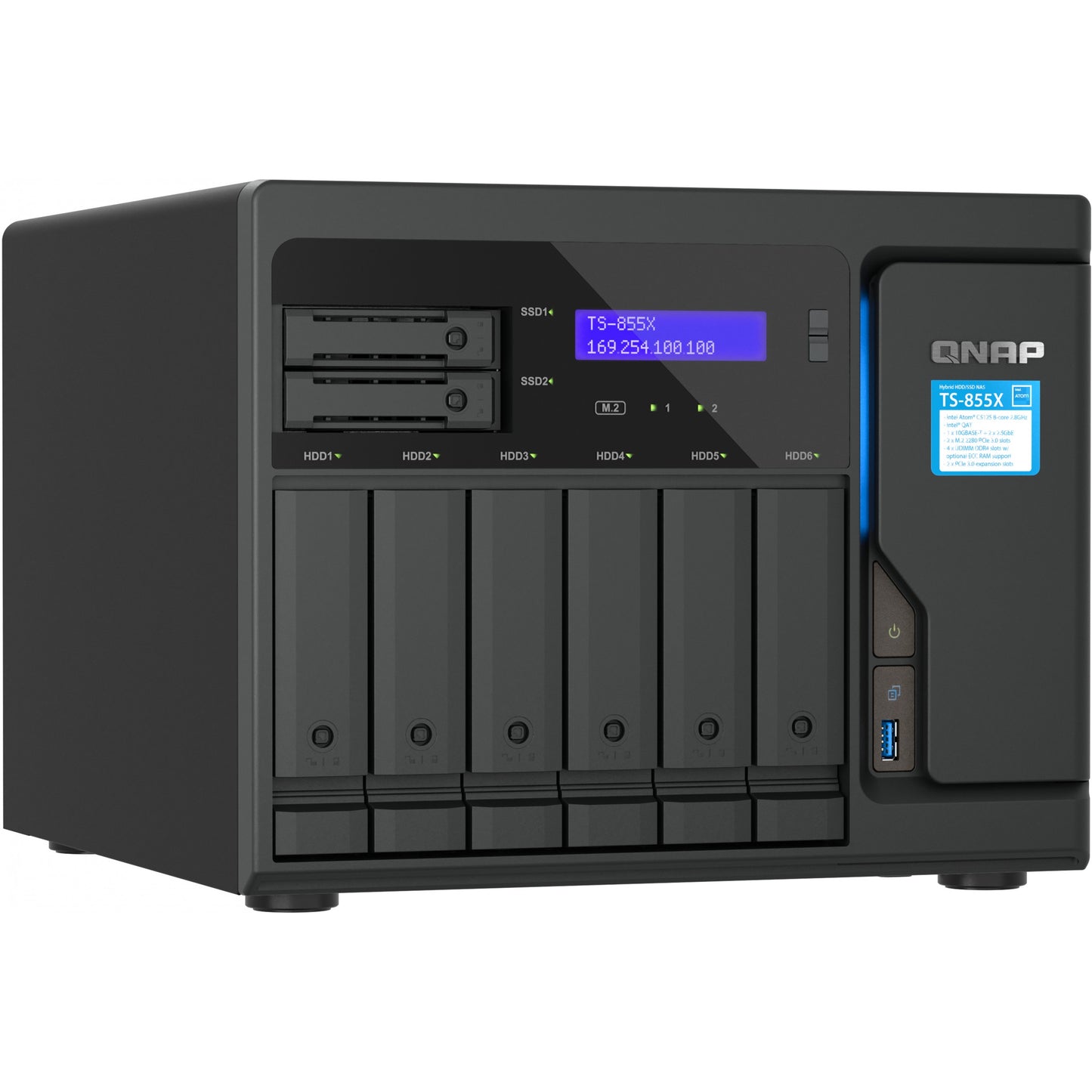 QNAP TS-855X-8G 8 Bay tower NAS Intel Atom C5125 8GB DDR4