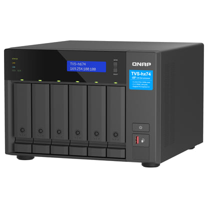 QNAP TVS-h674T-i5-32G 6-Bay NAS Intel Core i5-12400 6-core/12-thread up to 4.4GHz