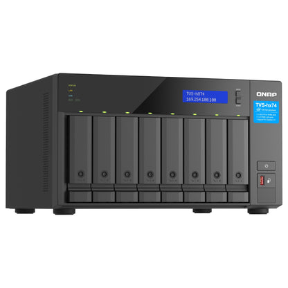 QNAP TVS-H874T-I9-64G 8-Bay NAS Intel Core i9-12900 16-core/24-thread Thunderbolt 4 ZFS Based