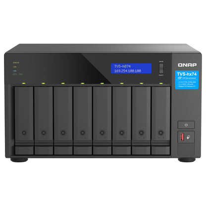 QNAP TVS-H874T-I7-32G 8-Bay NAS Intel Core i7-12700 12-core/20-thread Thunderbolt 4 ZFS Based