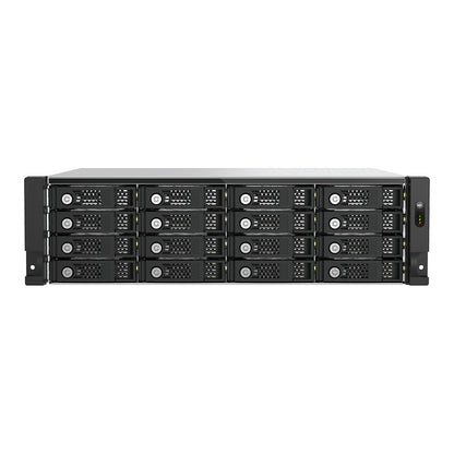 QNAP TL-R1600PES-RP 16-bay 3U rackmount PCIe interface SATA JBOD expansion enclosure 6,35/8,89cm 2,5/3,5Zoll