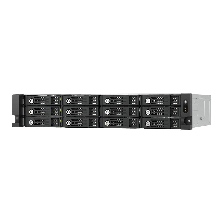 QNAP TL-R1200PES-RP 12-bay 2U rackmount PCIe interface SATA JBOD expansion enclosure 6,35/8,89cm 2,5/3,5Zoll