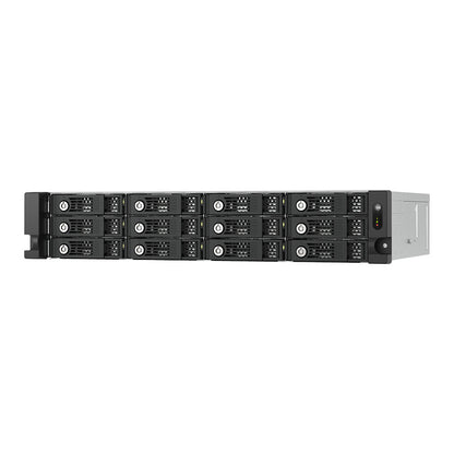 QNAP TL-R1200PES-RP 12-bay 2U rackmount PCIe interface SATA JBOD expansion enclosure 6,35/8,89cm 2,5/3,5Zoll