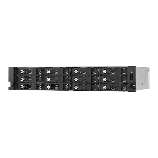 QNAP TL-R1200PES-RP 12-bay 2U rackmount PCIe interface SATA JBOD expansion enclosure 6,35/8,89cm 2,5/3,5Zoll