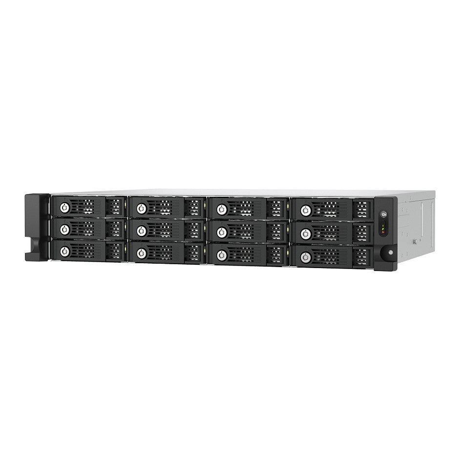 QNAP TL-R1200PES-RP 12-bay 2U rackmount PCIe interface SATA JBOD expansion enclosure 6,35/8,89cm 2,5/3,5Zoll