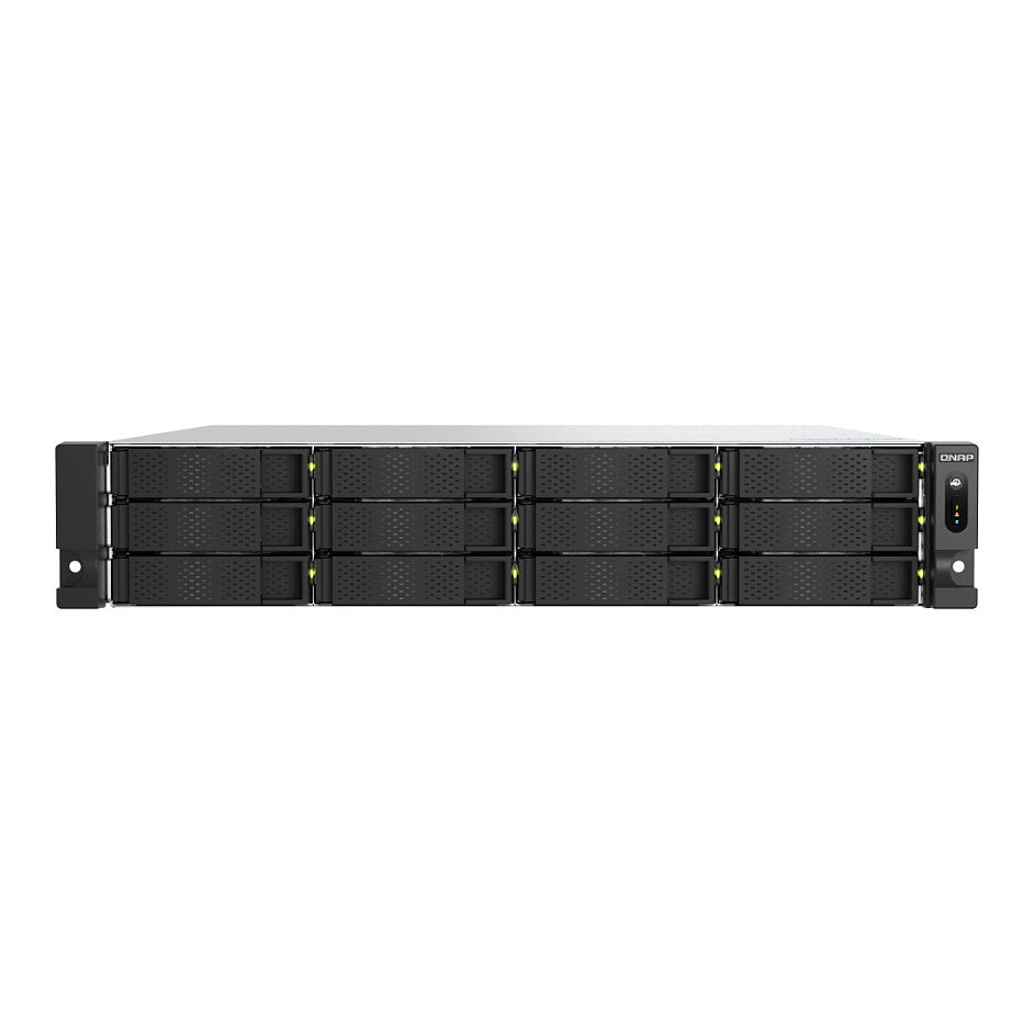 QNAP TS-h1277AXU-RP-R7-32G 2U 12-bay NAS AMD Ryzen 7 Pro 7745 8C/16T boost up to 5.3GHz 32GB DDR5 non-ECC RAM