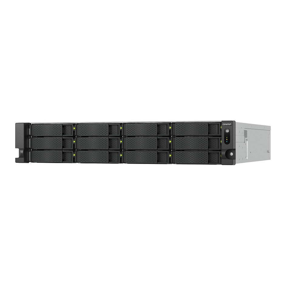 QNAP TS-h1277AXU-RP-R7-32G 2U 12-bay NAS AMD Ryzen 7 Pro 7745 8C/16T boost up to 5.3GHz 32GB DDR5 non-ECC RAM