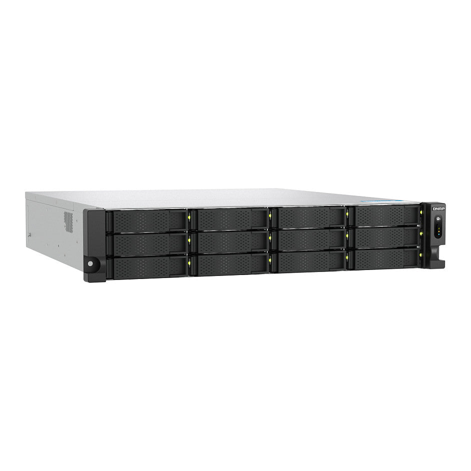 QNAP TS-h1277AXU-RP-R7-32G 2U 12-bay NAS AMD Ryzen 7 Pro 7745 8C/16T boost up to 5.3GHz 32GB DDR5 non-ECC RAM
