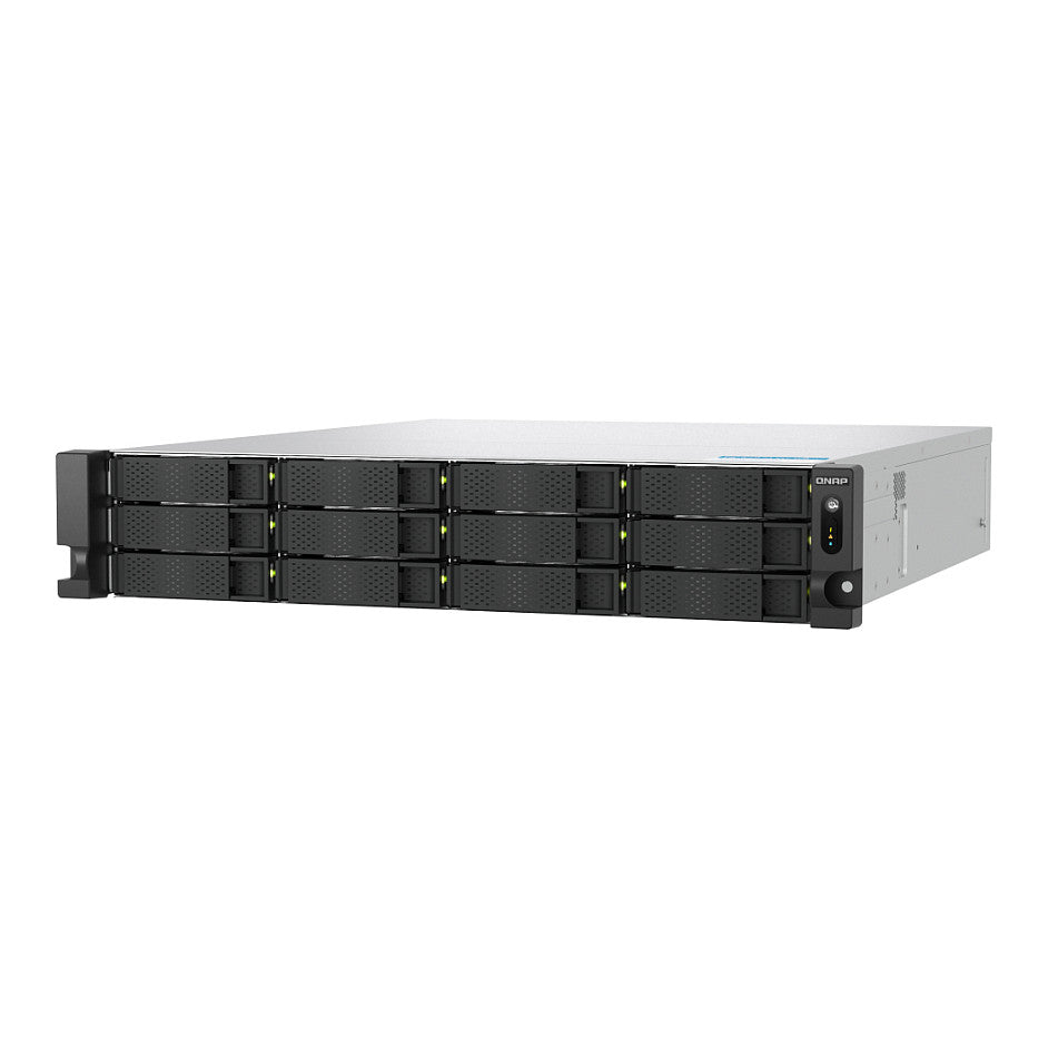 QNAP TS-h1277AXU-RP-R7-32G 2U 12-bay NAS AMD Ryzen 7 Pro 7745 8C/16T boost up to 5.3GHz 32GB DDR5 non-ECC RAM
