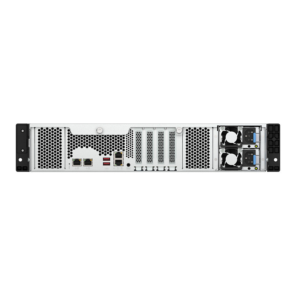 QNAP TS-h1277AXU-RP-R5-16G 2U 12-bay NAS AMD Ryzen 5 Pro 7645 6C/12T boost up to 5.1GHz 16GB DDR5 non-ECC RAM