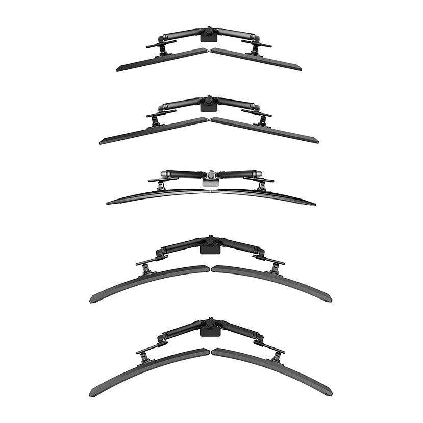 Neomounts DS65S-950BL2 Tischhalterung für 2 Monitore bis 86cm 34" 11KG Schwarz