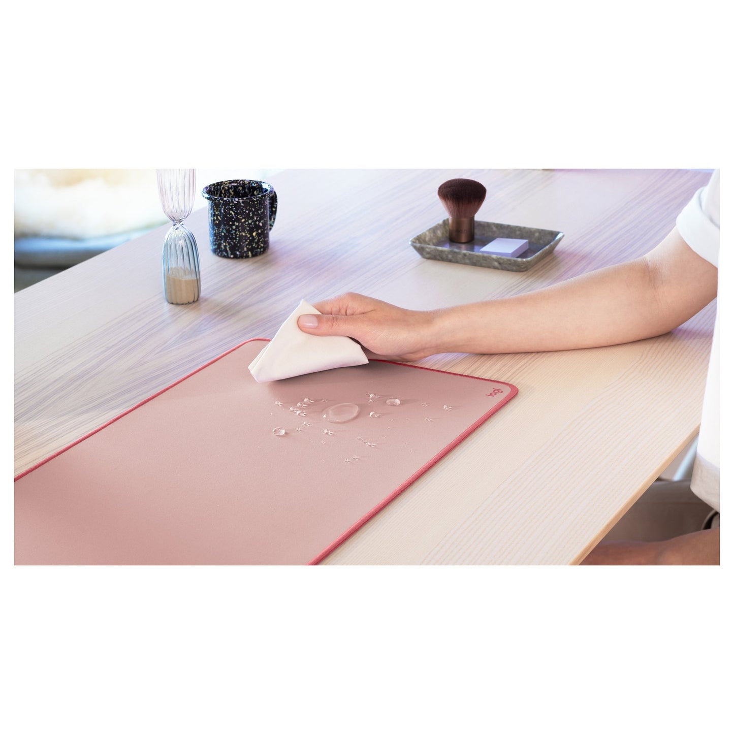 Logitech Desk Mat Studio Series Mouse pad dark rose